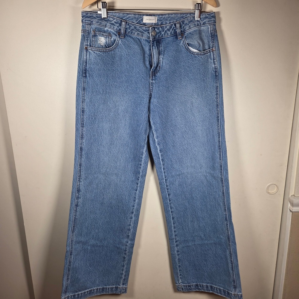 PacSun Casey Low Rise Baggy Womens 30 Blue Denim Jeans Y2K Skater Retro NWT 90's